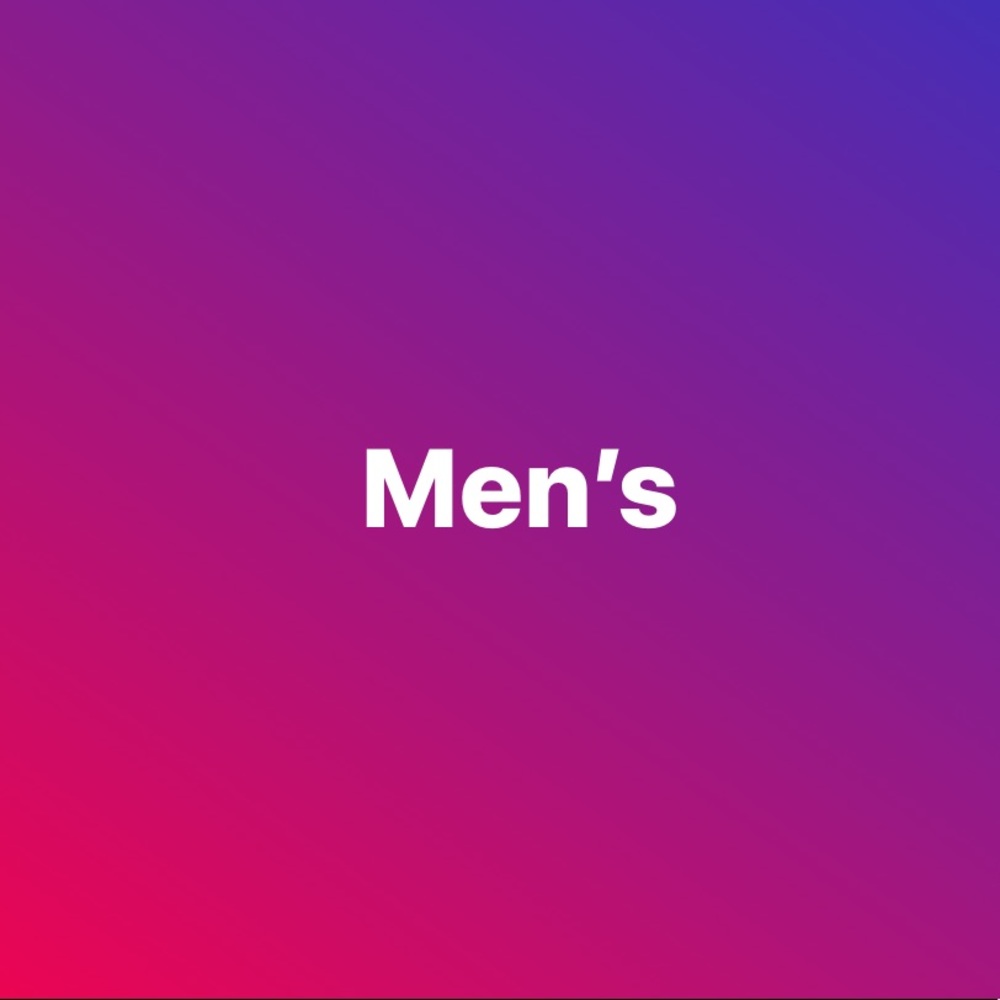 Men’s items from this point forward!